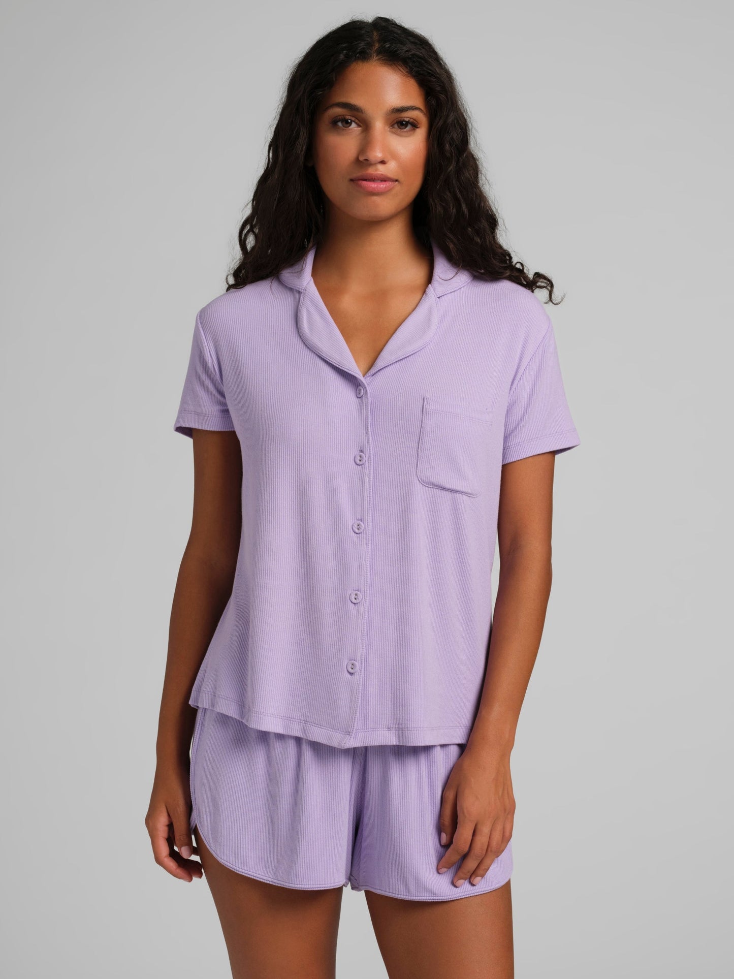 Slinky Rib Short Sleeve PJ Set