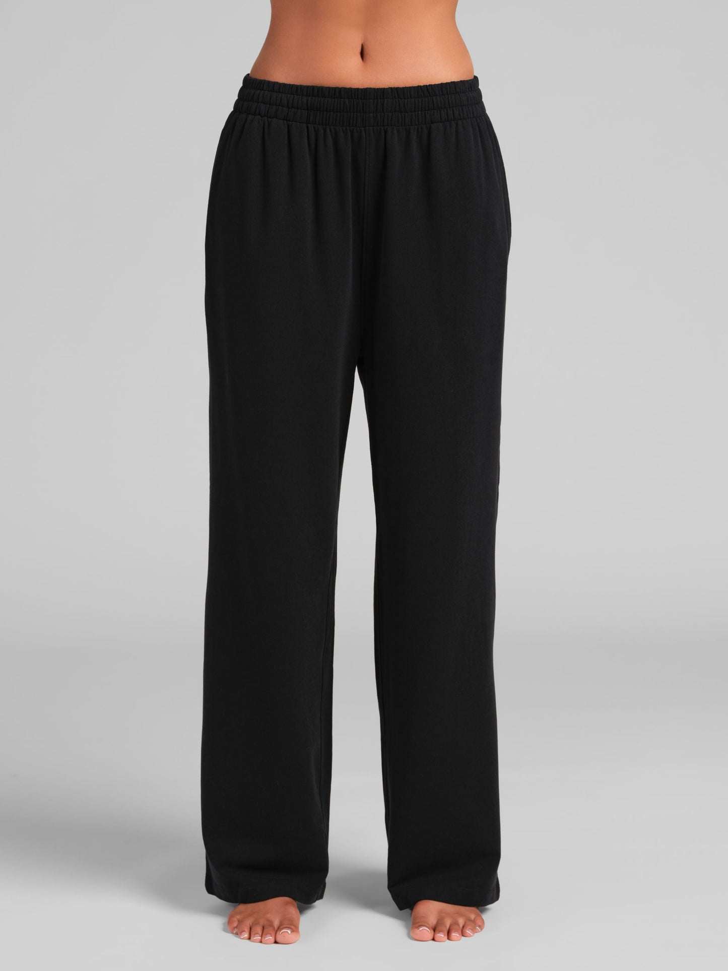 Luxe Terry Lightweight Straight Leg Pants