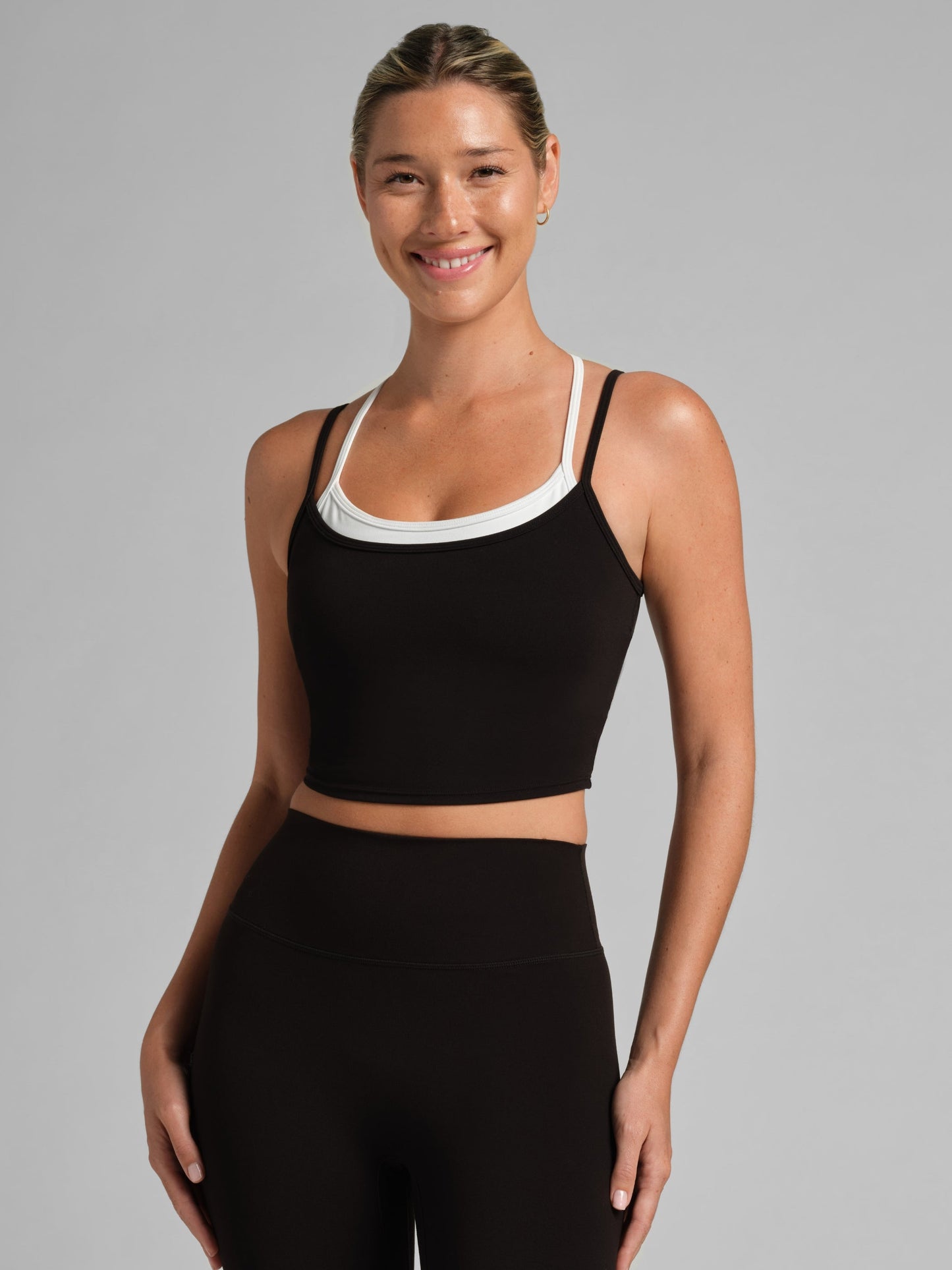 ComfrtCoreâ„?Double Layer Crop Tank