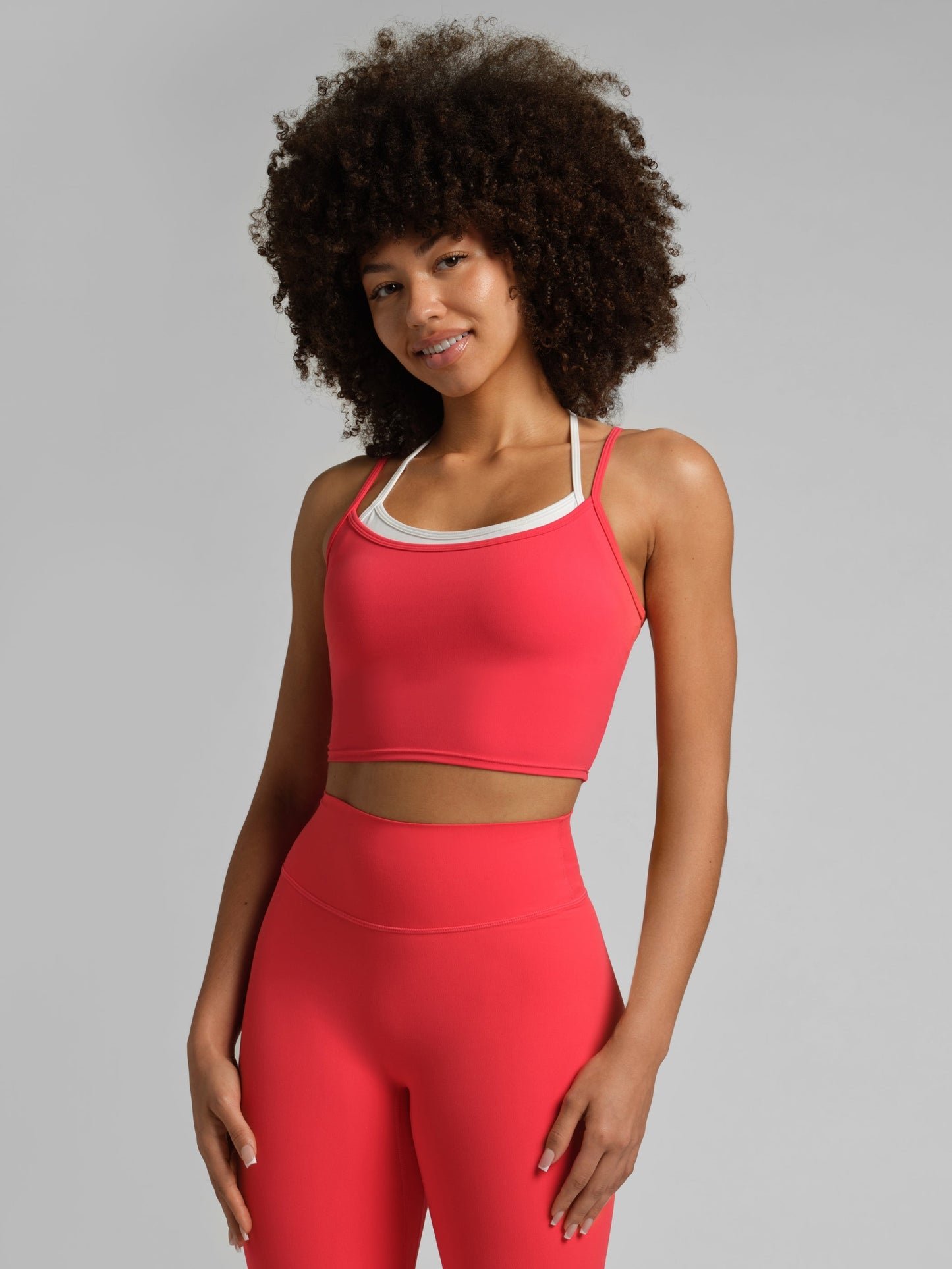 ComfrtCoreâ„?Double Layer Crop Tank