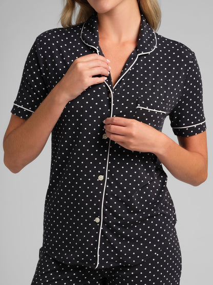 Luna Lounge Short Sleeve Short PJ Set