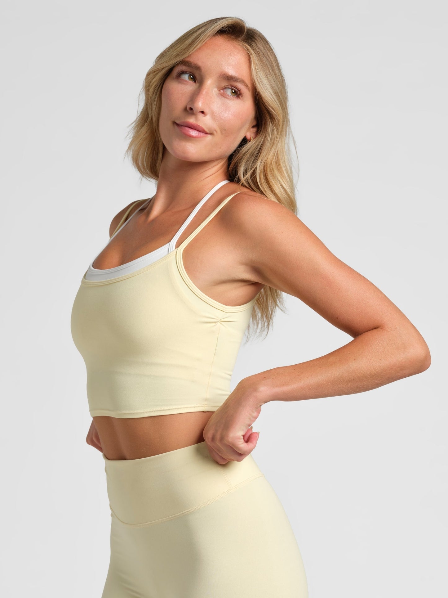 ComfrtCoreâ„?Double Layer Crop Tank