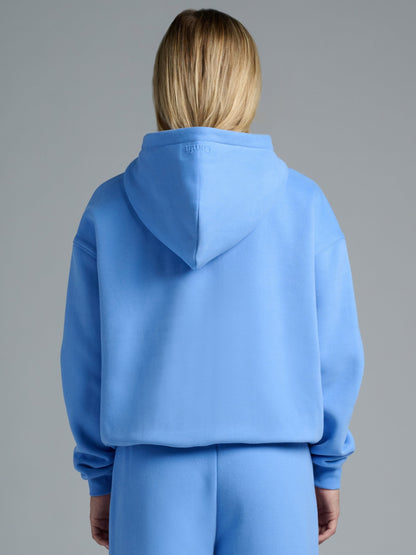 Basic Crop Zip Hoodie