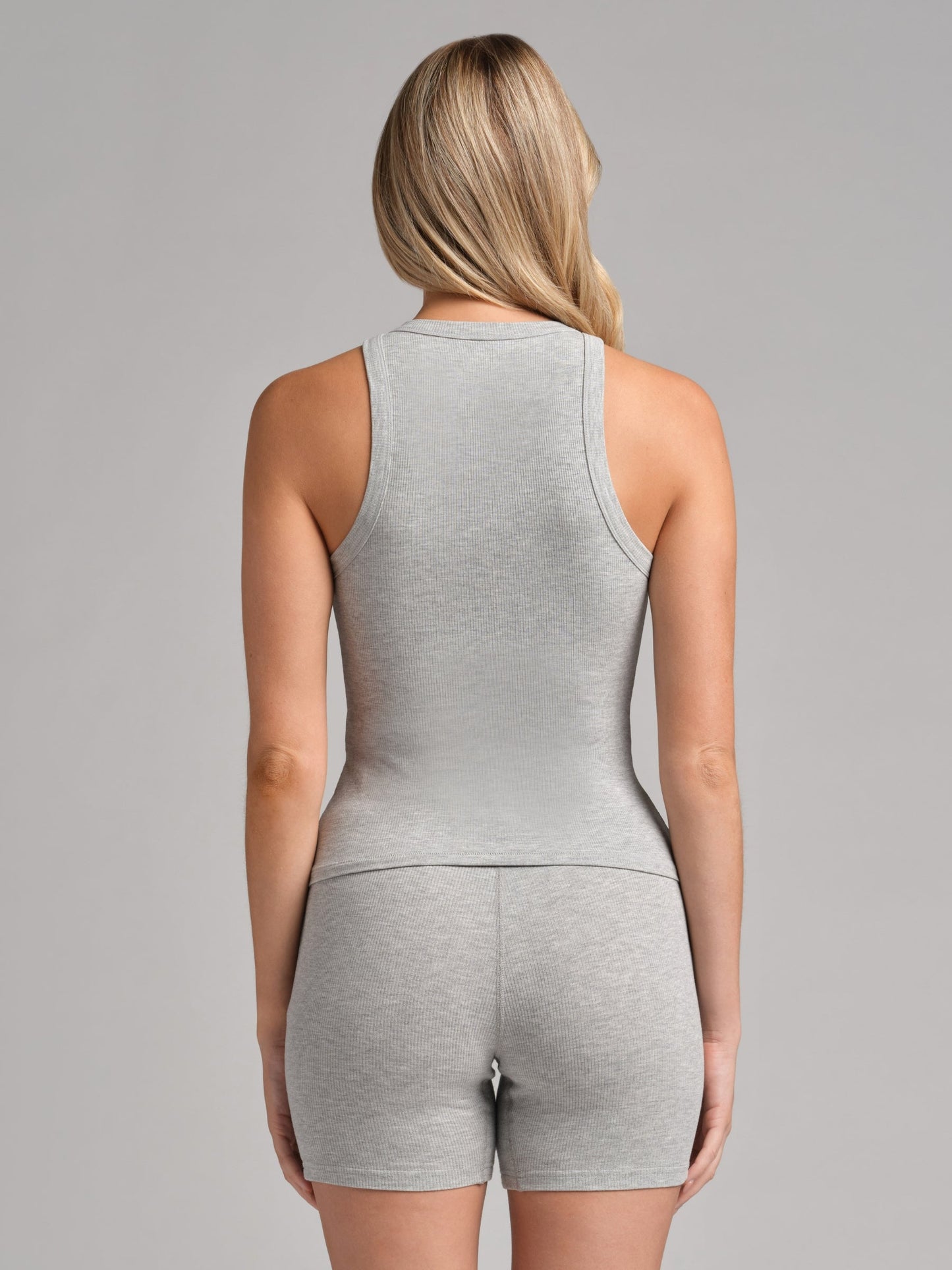 Rib Contour High Neck Tank