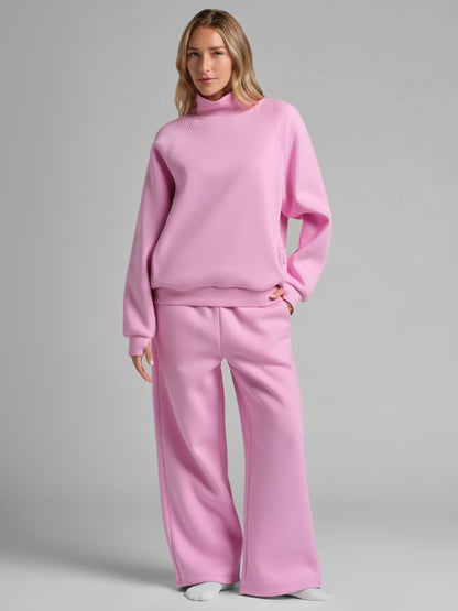 Basic Mock Neck Sweatshirt