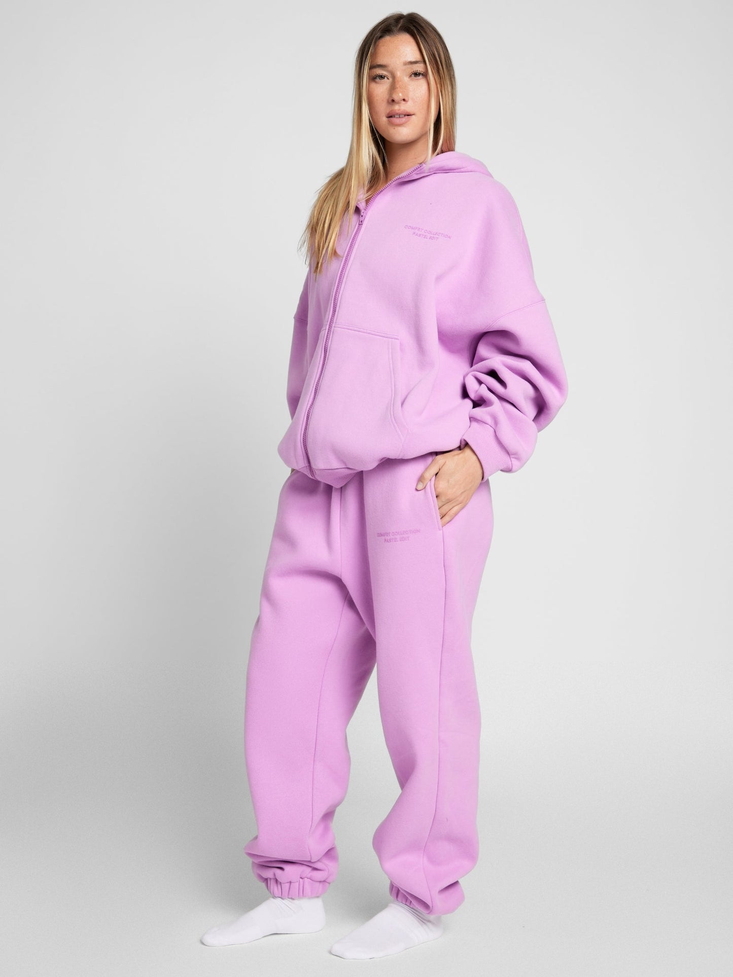 Pastel Zip Hoodie