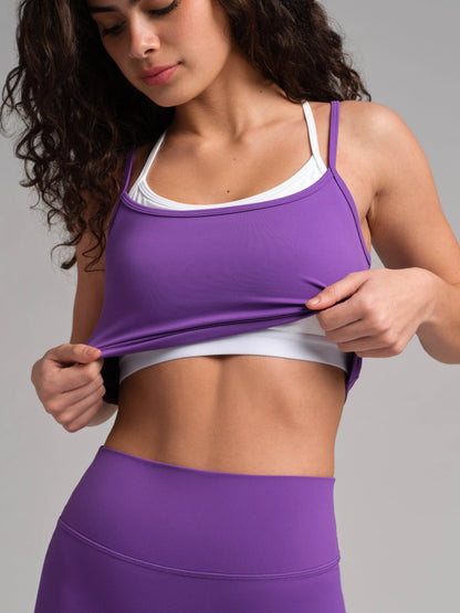 ComfrtCoreâ„?Double Layer Crop Tank
