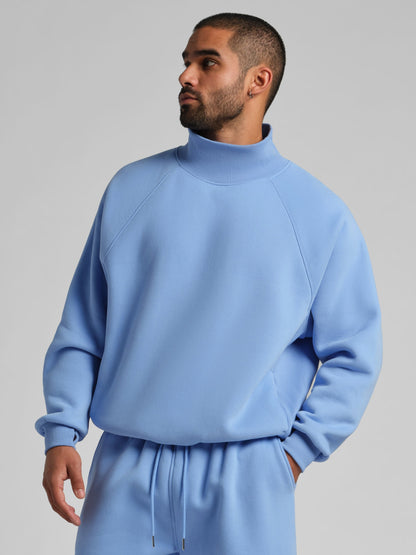 Basic Mock Neck Sweatshirt