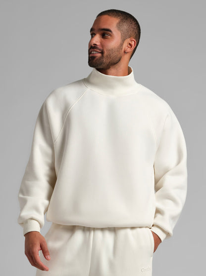 Basic Mock Neck Sweatshirt