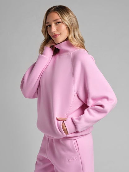 Basic Mock Neck Sweatshirt