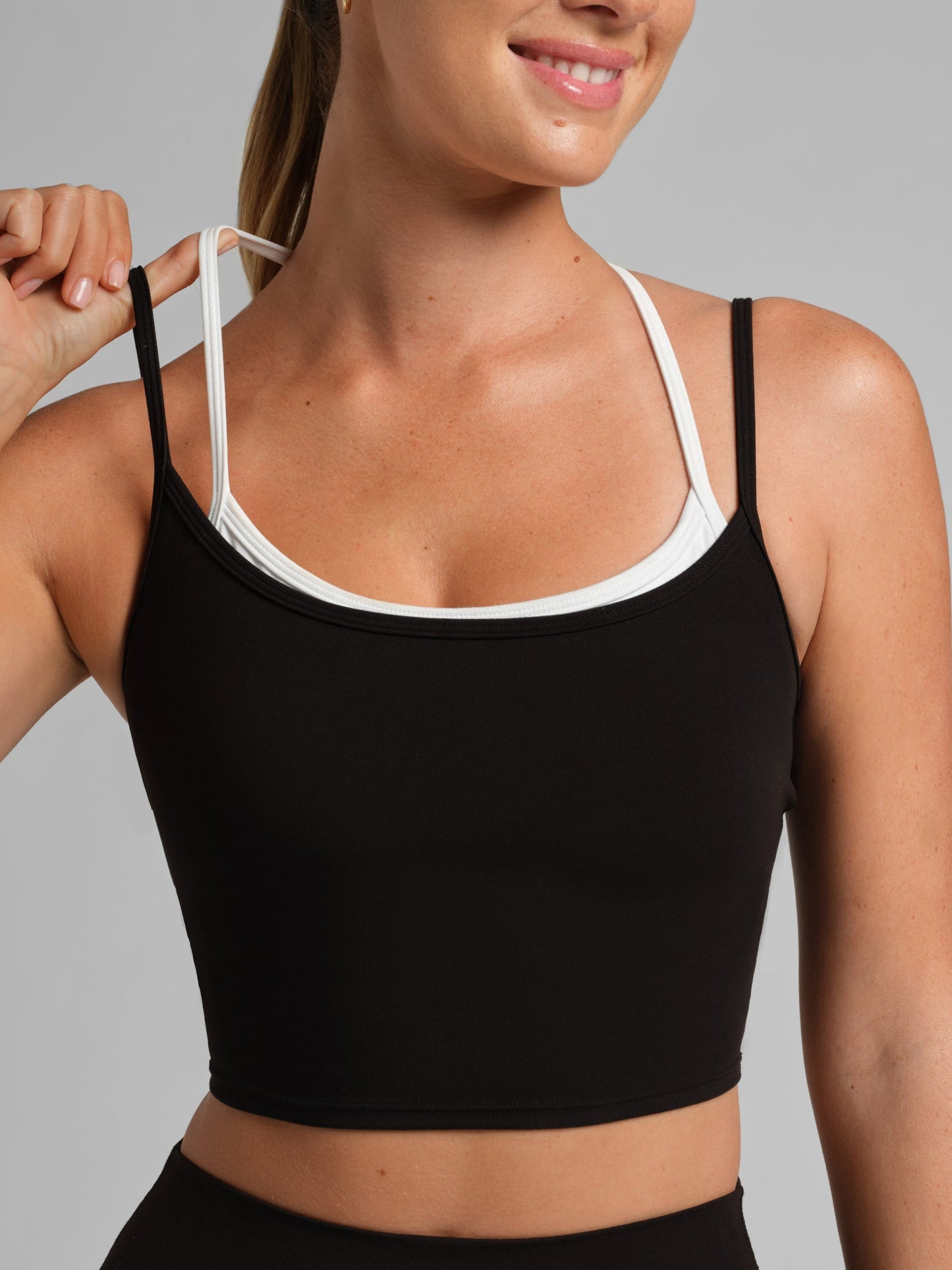 ComfrtCoreâ„?Double Layer Crop Tank