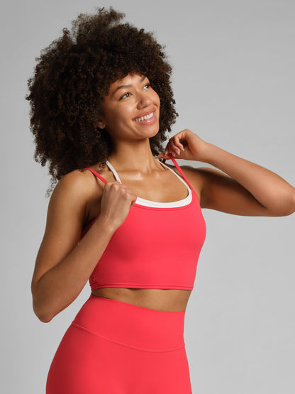 ComfrtCoreâ„?Double Layer Crop Tank