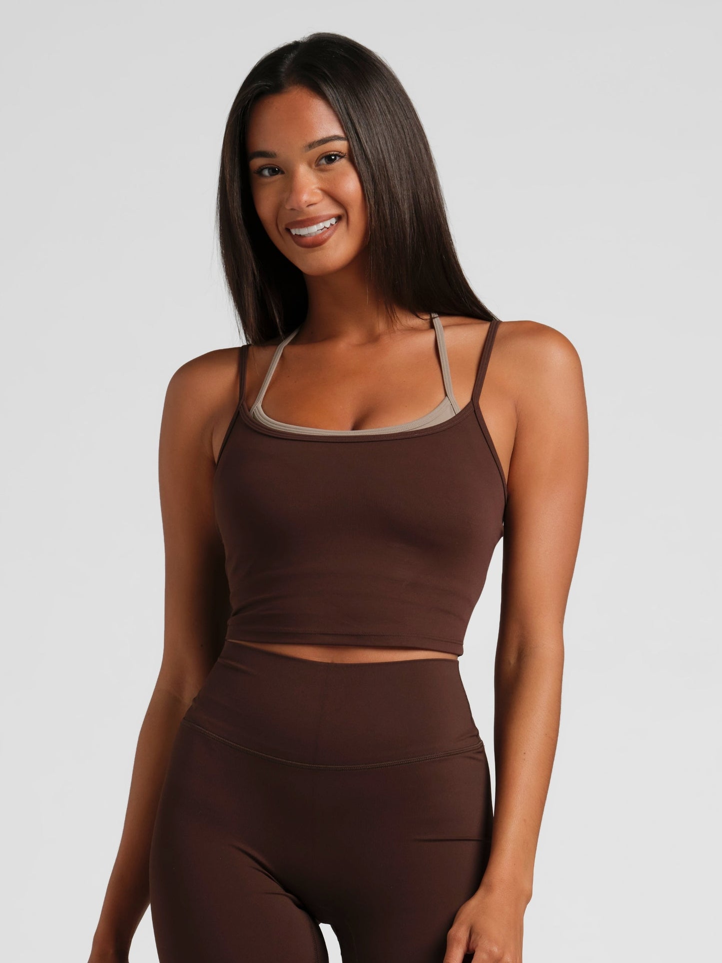 ComfrtCoreâ„?Double Layer Crop Tank
