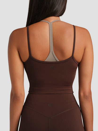 ComfrtCoreâ„?Double Layer Crop Tank