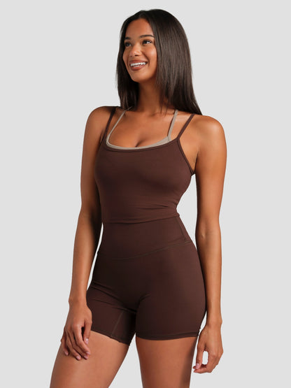 ComfrtCoreâ„?Double Layer Crop Tank